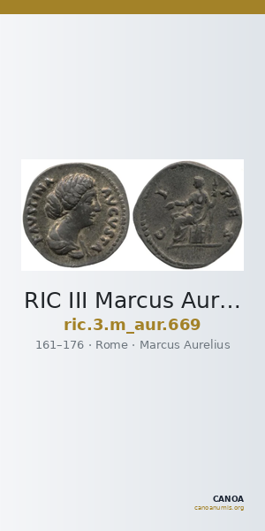 RIC III Marcus Aurelius 669 — CANOA