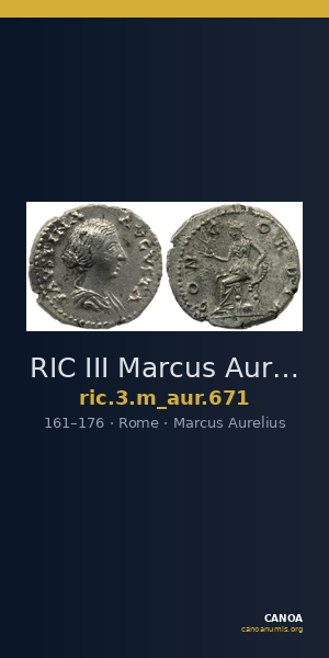 RIC III Marcus Aurelius 671 — CANOA