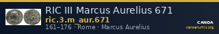 RIC III Marcus Aurelius 671 — CANOA