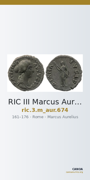 RIC III Marcus Aurelius 674 — CANOA