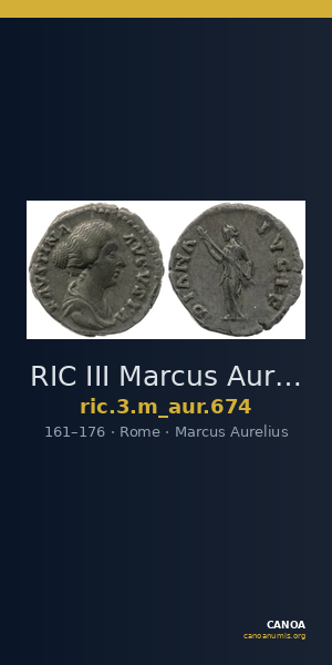 RIC III Marcus Aurelius 674 — CANOA