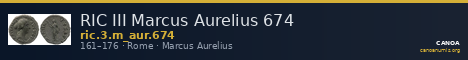 RIC III Marcus Aurelius 674 — CANOA