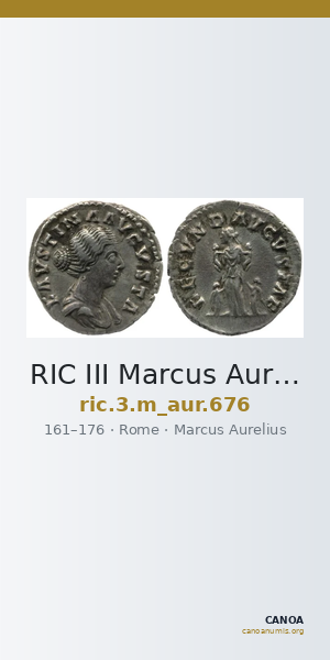 RIC III Marcus Aurelius 676 — CANOA