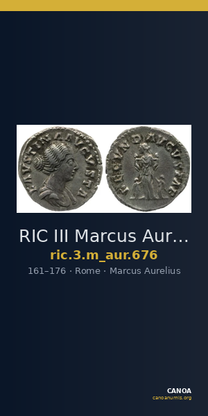 RIC III Marcus Aurelius 676 — CANOA