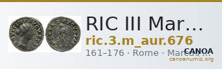 RIC III Marcus Aurelius 676 — CANOA