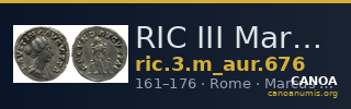 RIC III Marcus Aurelius 676 — CANOA