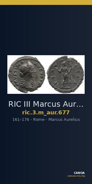 RIC III Marcus Aurelius 677 — CANOA