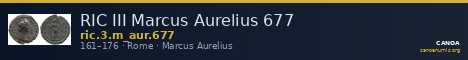 RIC III Marcus Aurelius 677 — CANOA
