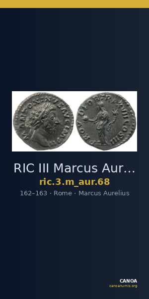 RIC III Marcus Aurelius 68 — CANOA