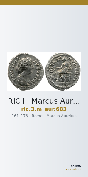 RIC III Marcus Aurelius 683 — CANOA