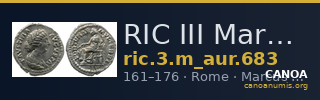 RIC III Marcus Aurelius 683 — CANOA