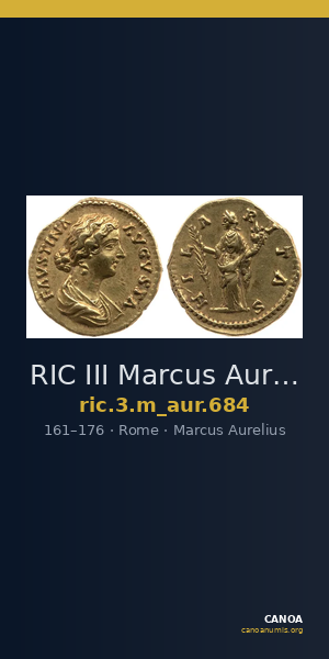 RIC III Marcus Aurelius 684 — CANOA