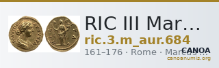 RIC III Marcus Aurelius 684 — CANOA