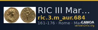 RIC III Marcus Aurelius 684 — CANOA