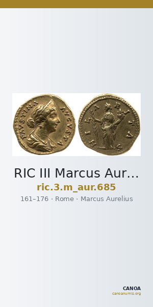 RIC III Marcus Aurelius 685 — CANOA