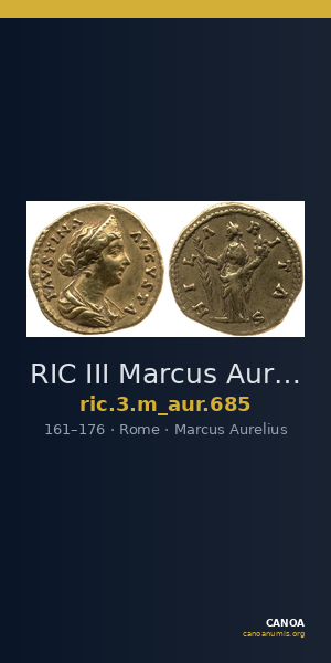 RIC III Marcus Aurelius 685 — CANOA