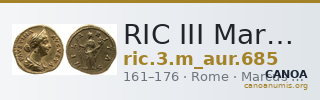 RIC III Marcus Aurelius 685 — CANOA