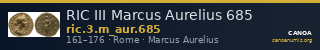 RIC III Marcus Aurelius 685 — CANOA