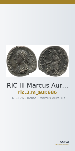 RIC III Marcus Aurelius 686 — CANOA