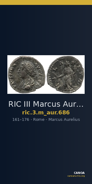 RIC III Marcus Aurelius 686 — CANOA
