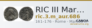 RIC III Marcus Aurelius 686 — CANOA