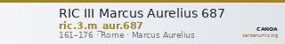RIC III Marcus Aurelius 687 — CANOA