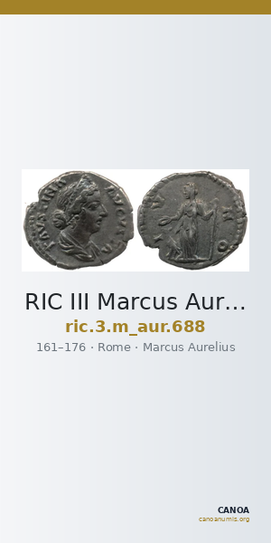 RIC III Marcus Aurelius 688 — CANOA