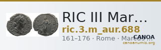 RIC III Marcus Aurelius 688 — CANOA