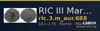 RIC III Marcus Aurelius 688 — CANOA