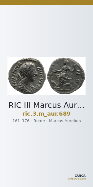 RIC III Marcus Aurelius 689 — CANOA