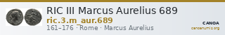 RIC III Marcus Aurelius 689 — CANOA