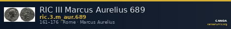 RIC III Marcus Aurelius 689 — CANOA