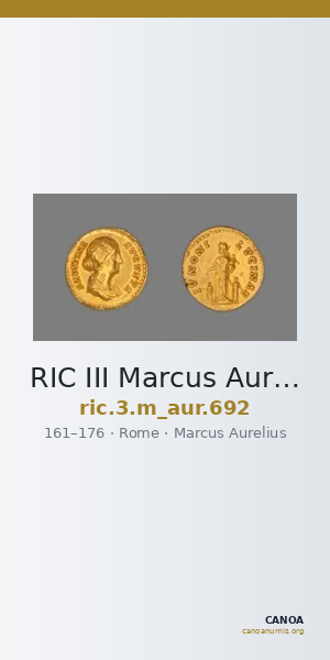 RIC III Marcus Aurelius 692 — CANOA