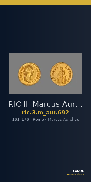 RIC III Marcus Aurelius 692 — CANOA