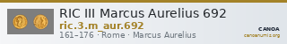 RIC III Marcus Aurelius 692 — CANOA