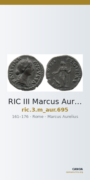 RIC III Marcus Aurelius 695 — CANOA
