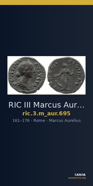 RIC III Marcus Aurelius 695 — CANOA