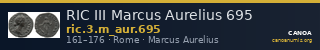 RIC III Marcus Aurelius 695 — CANOA