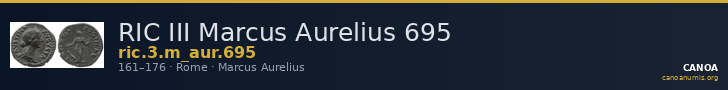 RIC III Marcus Aurelius 695 — CANOA