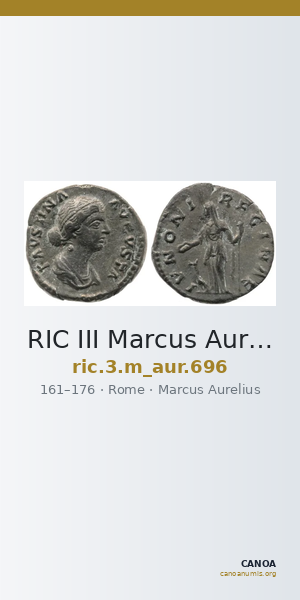 RIC III Marcus Aurelius 696 — CANOA