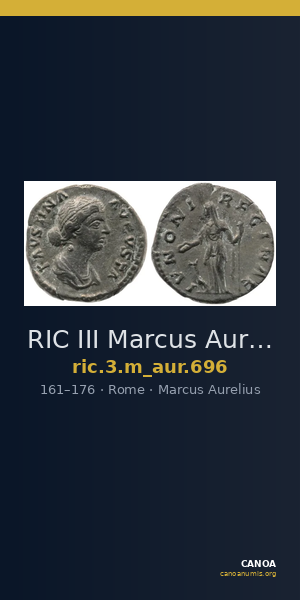 RIC III Marcus Aurelius 696 — CANOA