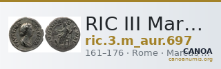 RIC III Marcus Aurelius 697 — CANOA
