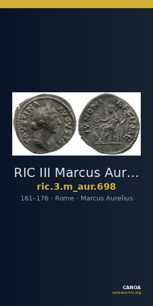 RIC III Marcus Aurelius 698 — CANOA