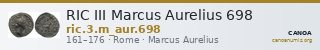 RIC III Marcus Aurelius 698 — CANOA