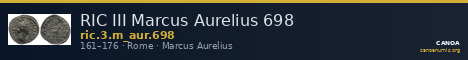 RIC III Marcus Aurelius 698 — CANOA