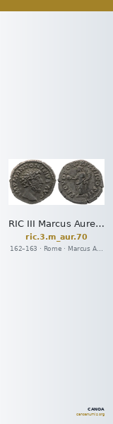 RIC III Marcus Aurelius 70 — CANOA