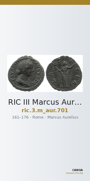 RIC III Marcus Aurelius 701 — CANOA