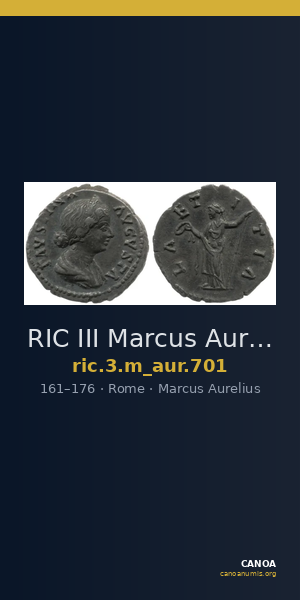 RIC III Marcus Aurelius 701 — CANOA