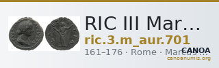 RIC III Marcus Aurelius 701 — CANOA