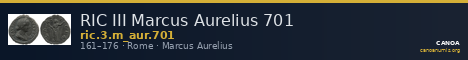 RIC III Marcus Aurelius 701 — CANOA